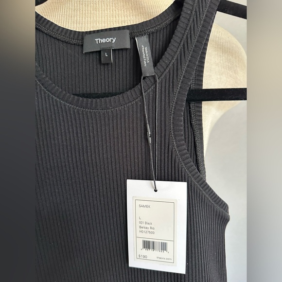 Theory black tank, size large - Picture 3 of 8